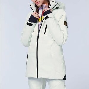 Women's Premium White Ski Jacket